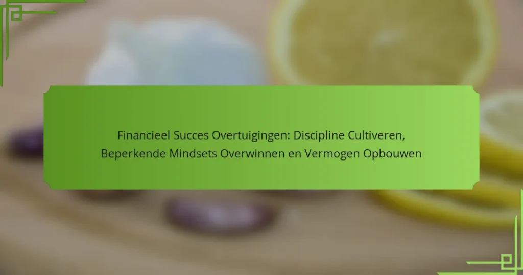 Financieel Succes Overtuigingen: Discipline Cultiveren, Beperkende Mindsets Overwinnen en Vermogen Opbouwen