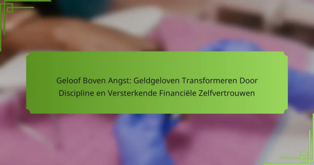 Geloof Boven Angst: Geldgeloven Transformeren Door Discipline en Versterkende Financiële Zelfvertrouwen