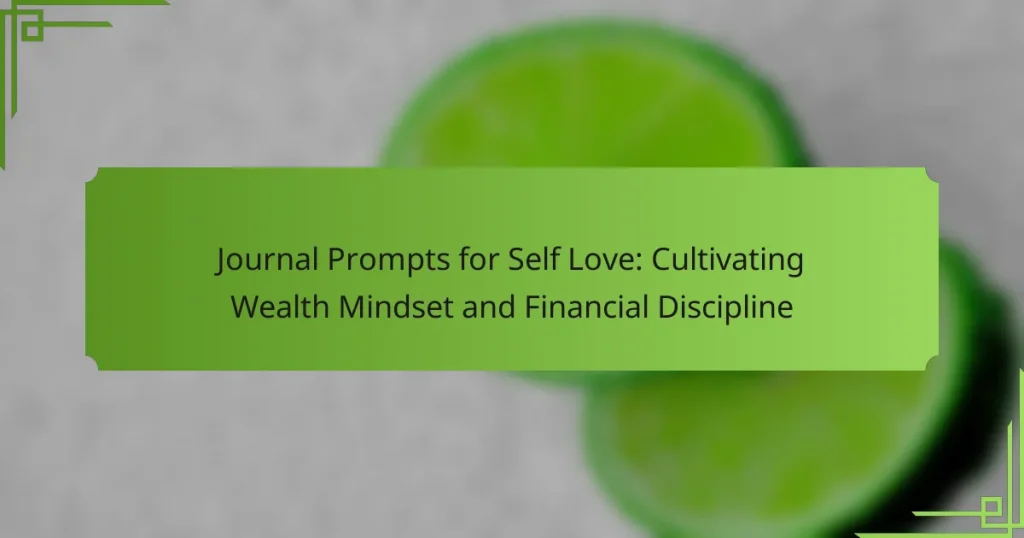 Journal Prompts for Self Love: Cultivating Wealth Mindset and Financial Discipline