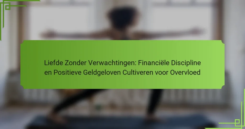 Liefde Zonder Verwachtingen: Financiële Discipline en Positieve Geldgeloven Cultiveren voor Overvloed