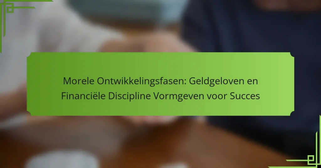 Morele Ontwikkelingsfasen: Geldgeloven en Financiële Discipline Vormgeven voor Succes