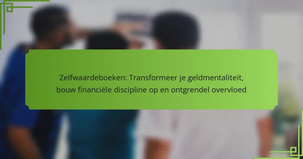 Zelfwaardeboeken: Transformeer je geldmentaliteit, bouw financiële discipline op en ontgrendel overvloed